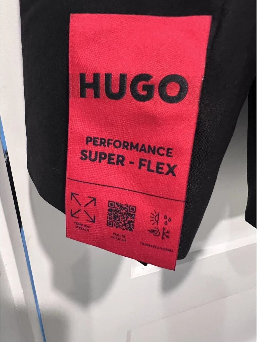 $569 NEW Hugo Boss Men's Super-Flex  Black 48R  Jacket